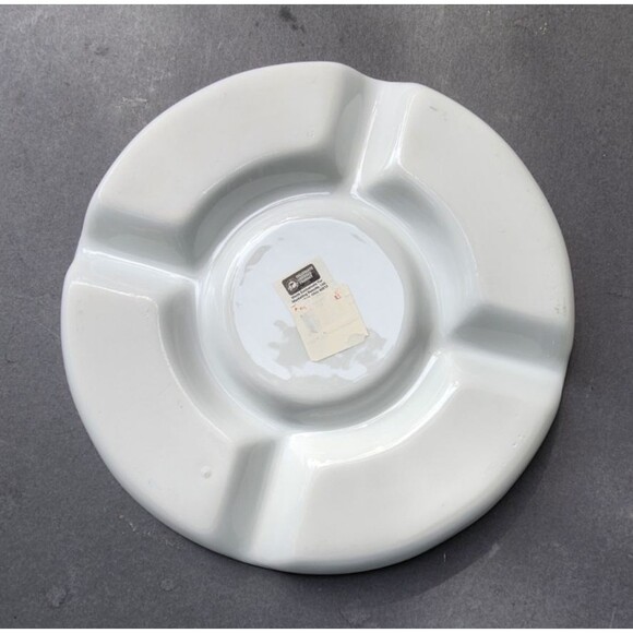 The Ohio State University Ceramic Divided Appetizer Serving OSU Buckeyes Plate - Picture 4 of 9